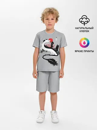 Детская пижама с шортами / Тихиро гладит Хаку