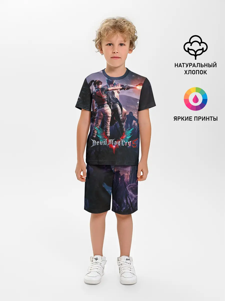 Детская пижама с шортами / DMC art
