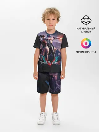 Детская пижама с шортами / DMC art