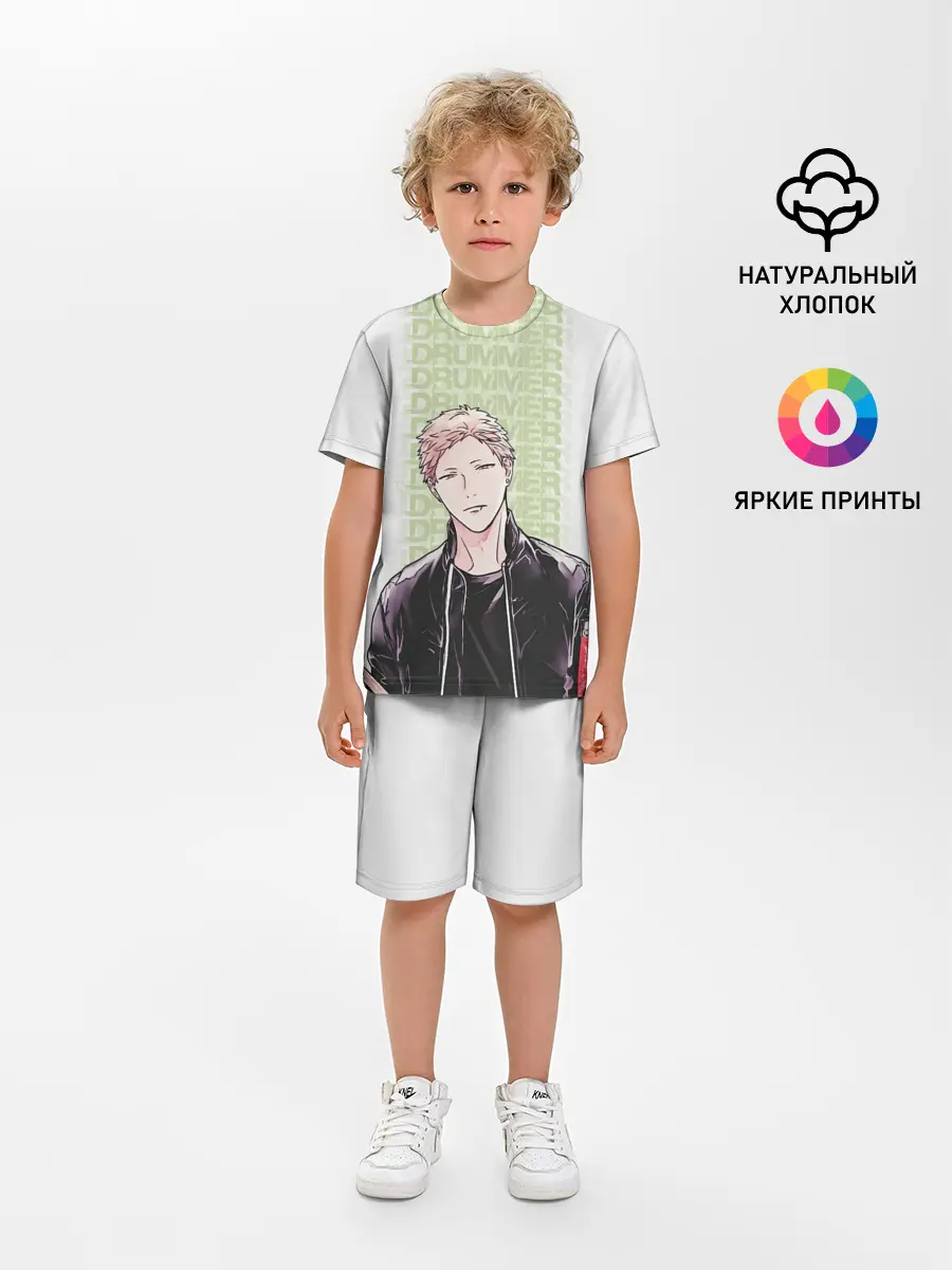 Детская пижама с шортами / Drummer