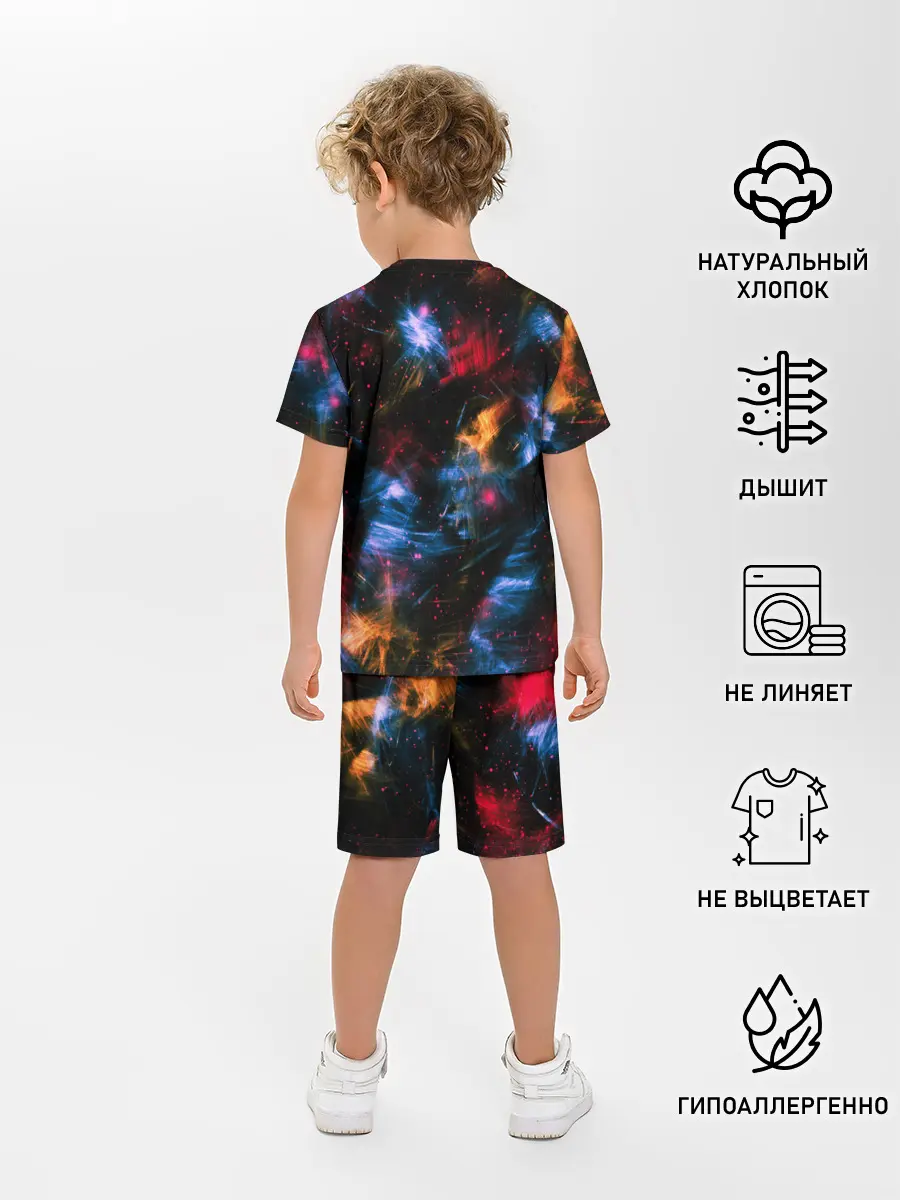 Детская пижама с шортами / КОСМИЧЕСКИЕ ВОЛНЫ