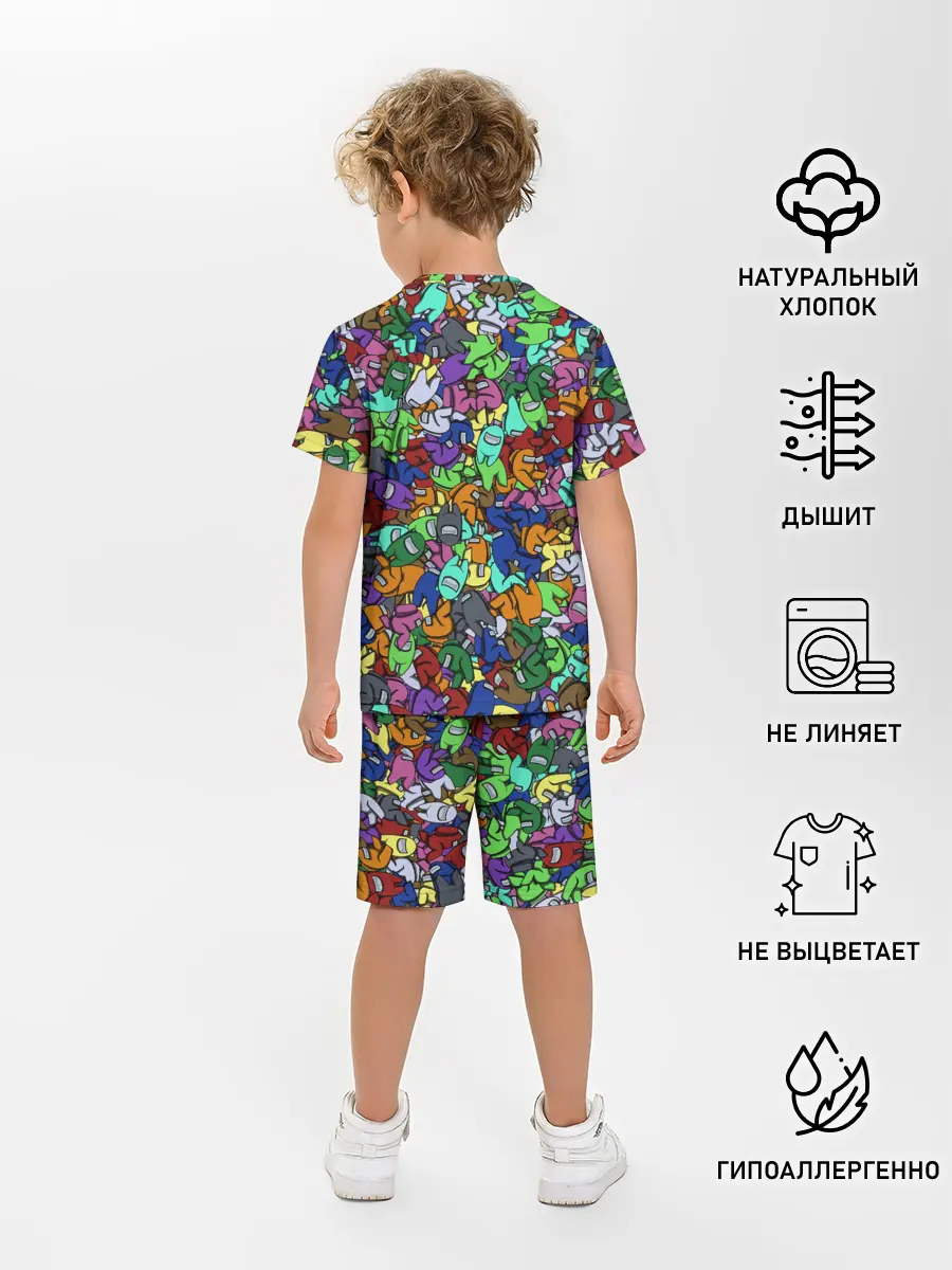 Детская пижама с шортами / Among Us Overload