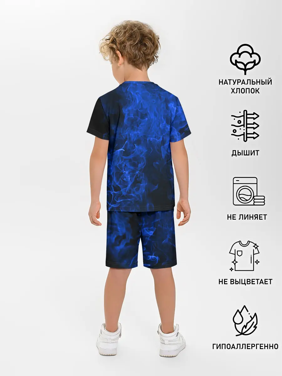 Детская пижама с шортами / Blue Fire