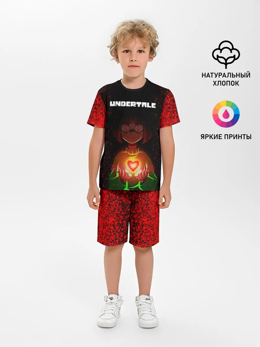 Детская пижама с шортами / UNDERTALE CHARA