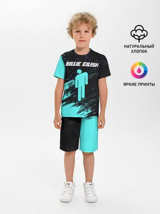 Детская пижама с шортами / BILLIE EILISH / БИЛЛИ АЙЛИШ