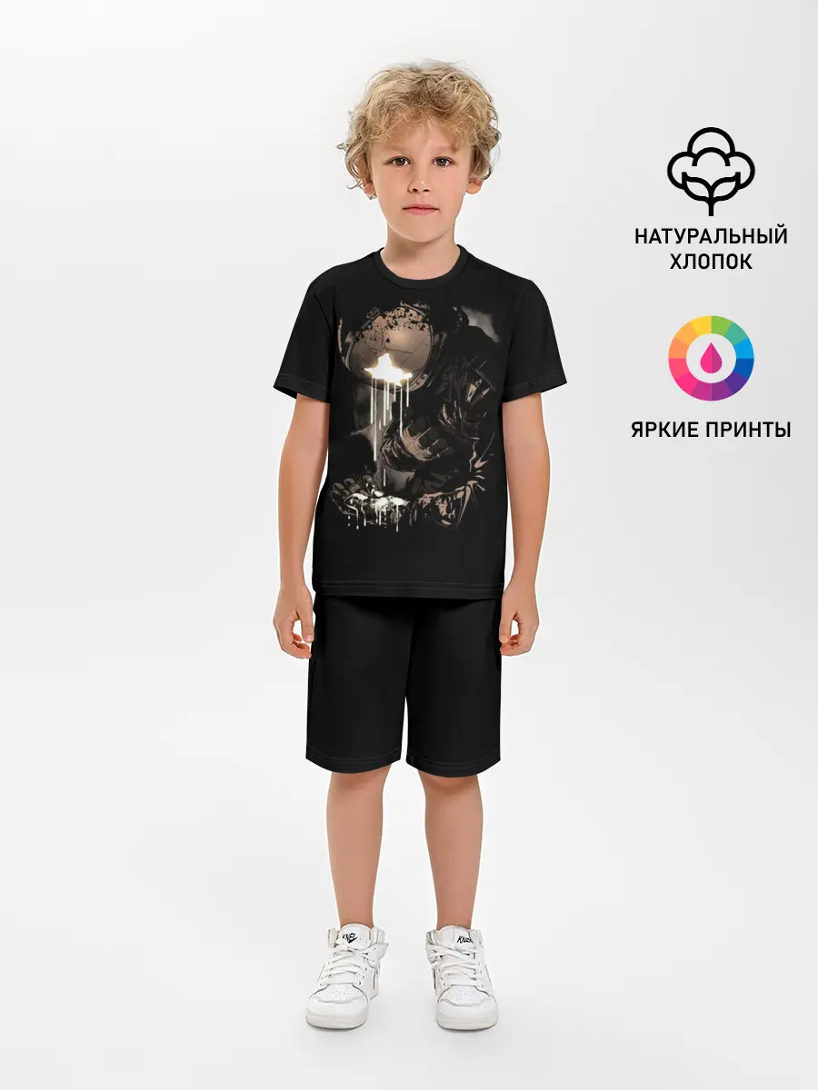 Детская пижама с шортами / Космонавт