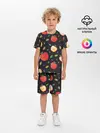 Детская пижама с шортами / Яблочный узор