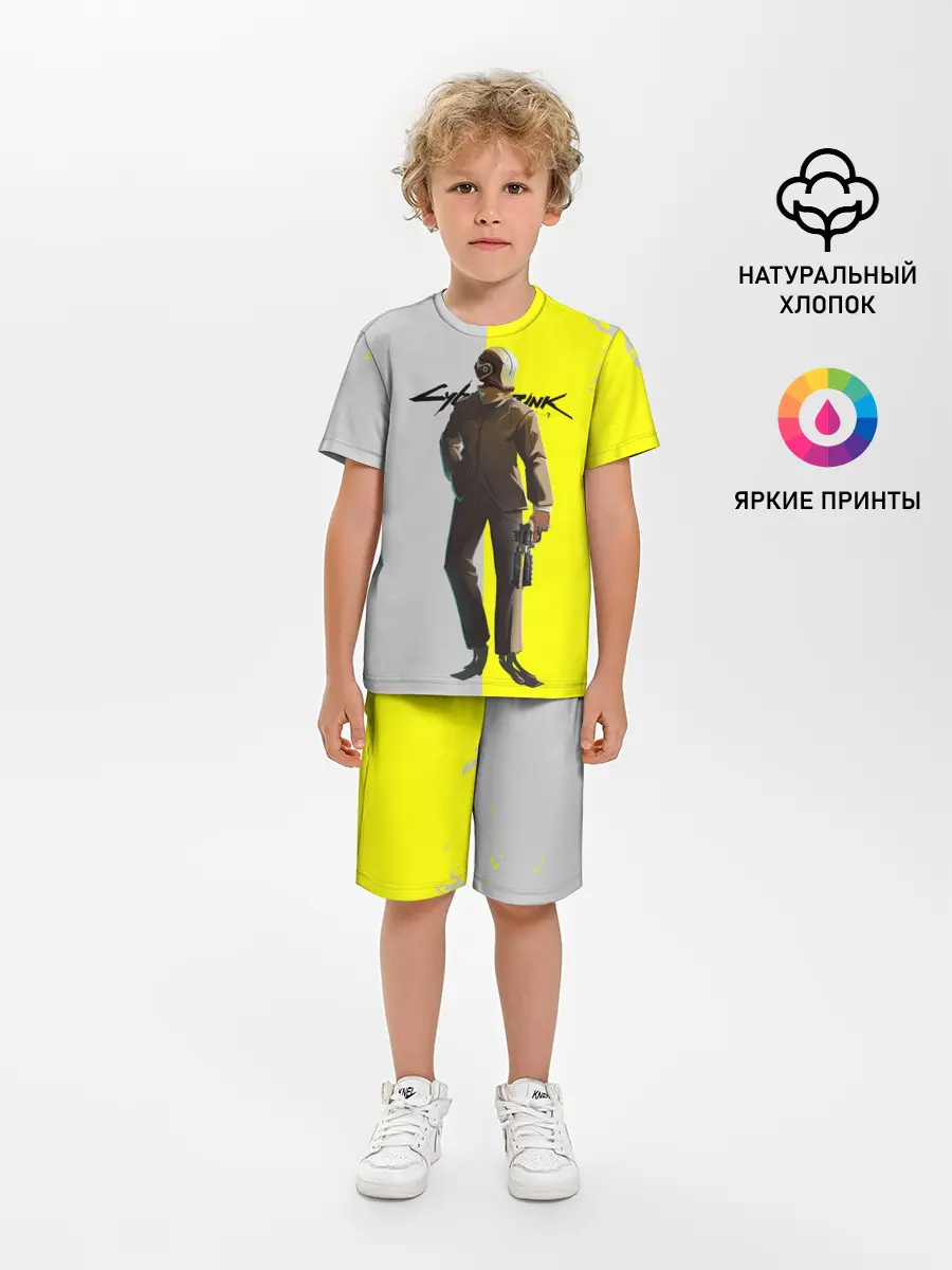 Детская пижама с шортами / CYBERPUNK 2077 | КИБЕРПАНК