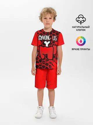 Детская пижама с шортами / AMONG US