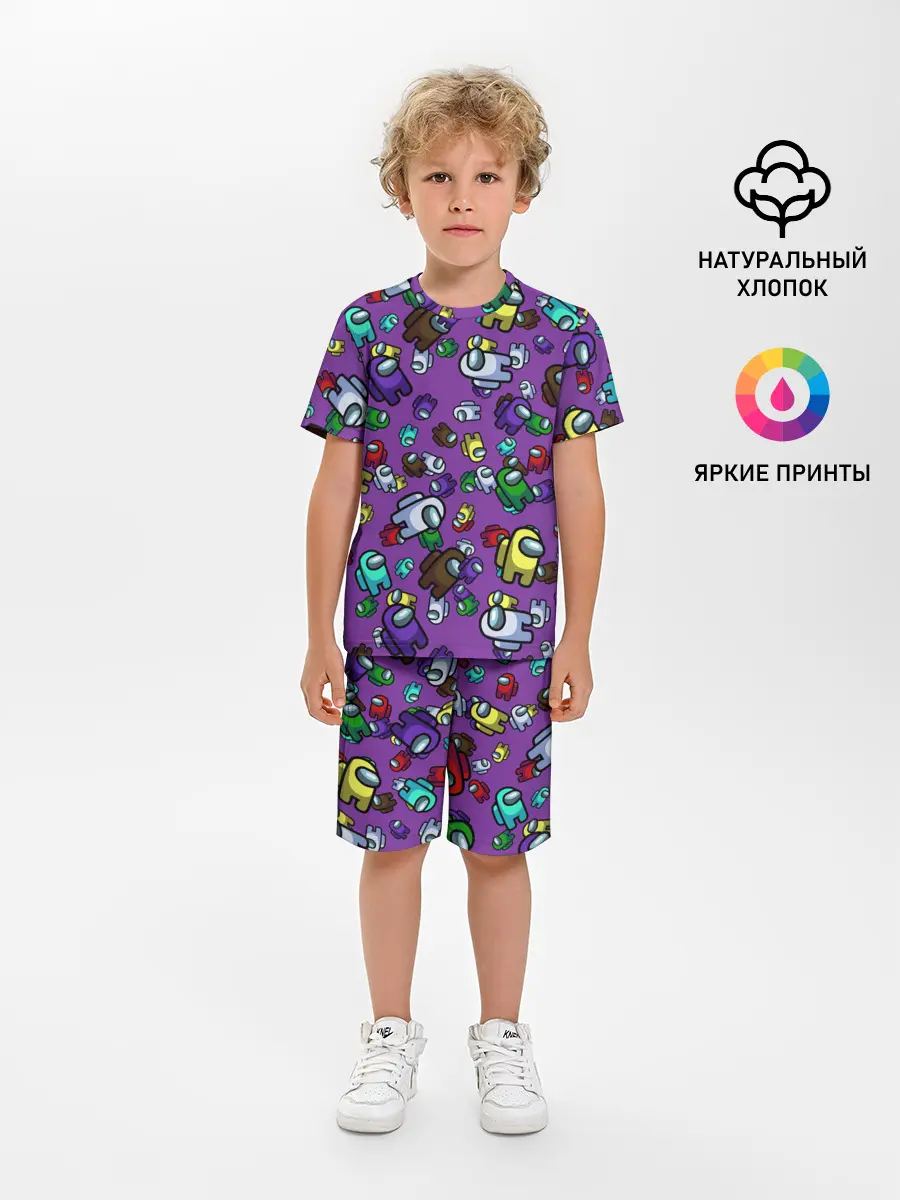 Детская пижама с шортами / Among us
