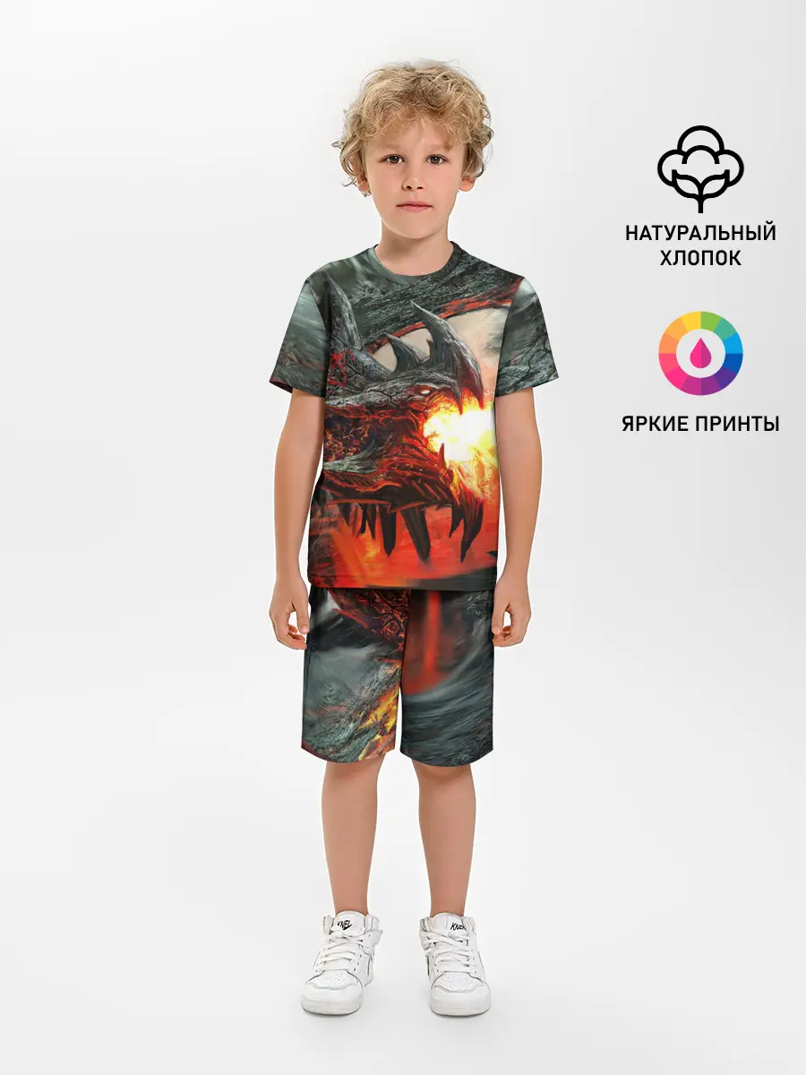 Детская пижама с шортами / Дракон | Dragon