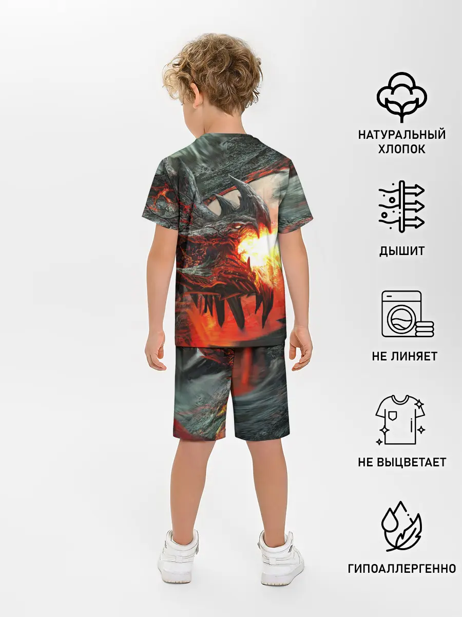 Детская пижама с шортами / Дракон | Dragon