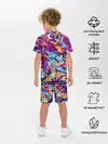 Детская пижама с шортами / Яркие краски