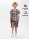 Детская пижама с шортами / Клеточный узор