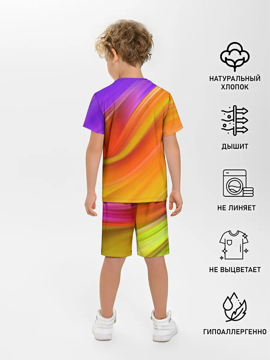 Детская пижама с шортами / Единорог | Unicorn | Rainbow