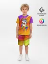 Детская пижама с шортами / Единорог | Unicorn | Rainbow