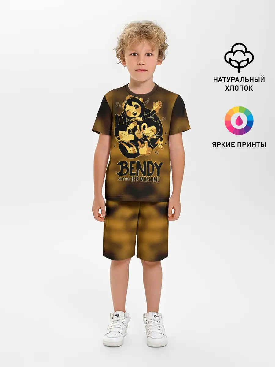 Детская пижама с шортами / Bendy and the ink machine