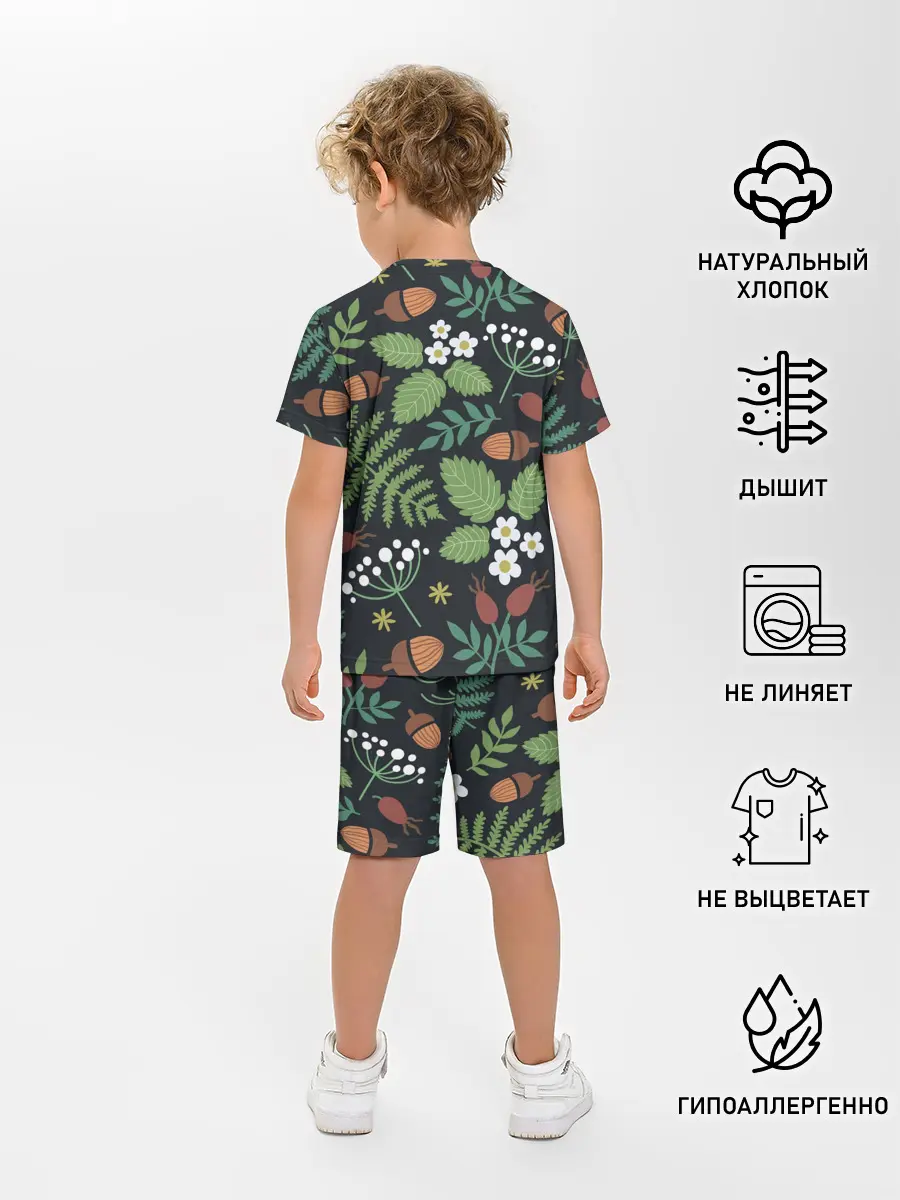 Детская пижама с шортами / Природа