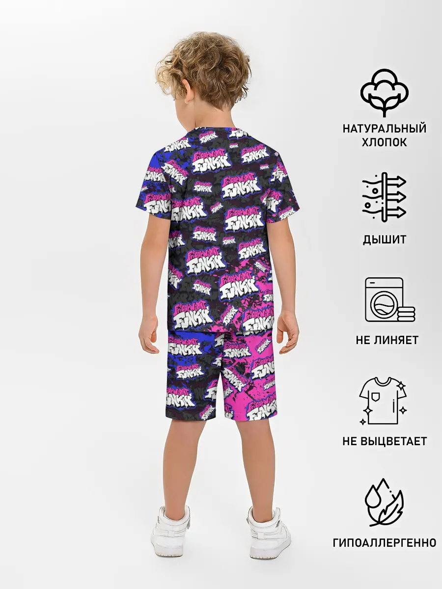 Детская пижама с шортами / FRIDAY NIGHT FUNKIN ЛОГОБОМБИН