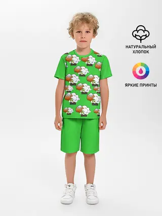 Детская пижама с шортами / Овцы