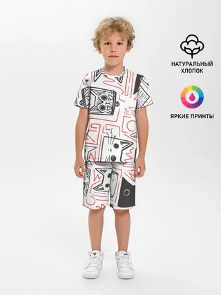 Детская пижама с шортами / Cats