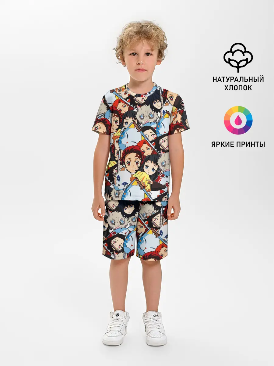 Детская пижама с шортами / КЛИНОК, РАССЕКАЮЩИЙ ДЕМОНОВ