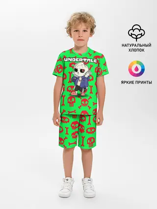 Детская пижама с шортами / Undertale | Sans