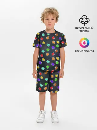 Детская пижама с шортами / Among Us