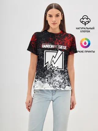 Женская базовая футболка / Rainbow six Siege