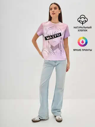 Женская базовая футболка / Моя вайфу - Zero Two