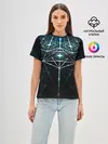 Женская базовая футболка / CYBERWORLD ABSTRACT