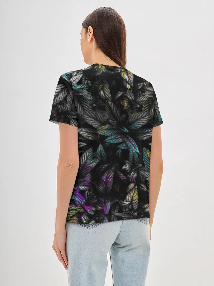 Женская базовая футболка / Череп / Психоделика