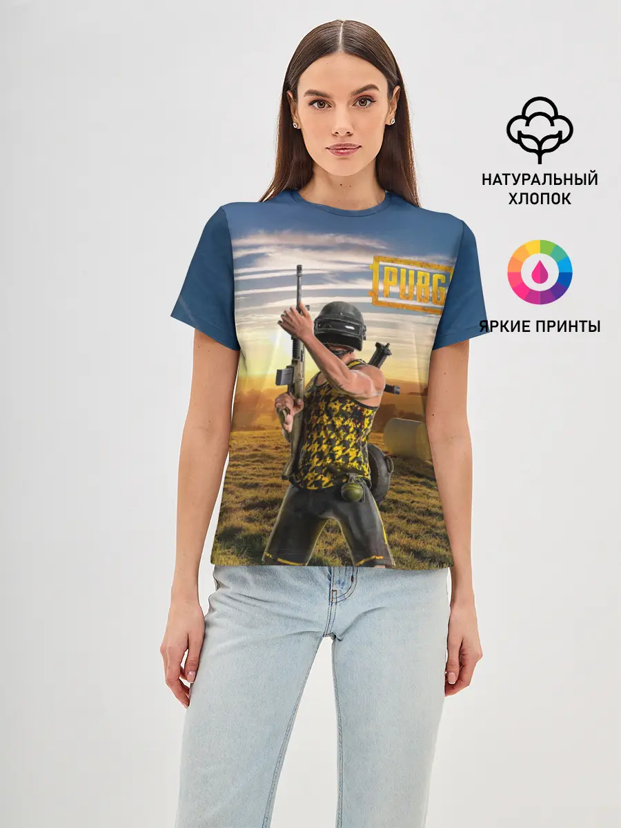 Женская базовая футболка / PUBG