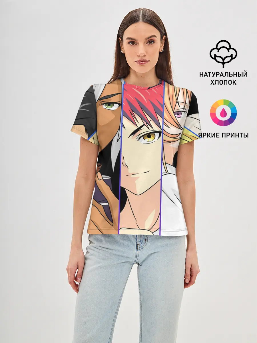 Женская базовая футболка / Кулинарные друзья