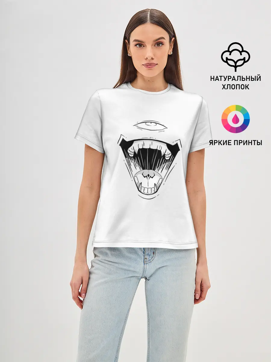 Женская базовая футболка / Sukunas Laugh