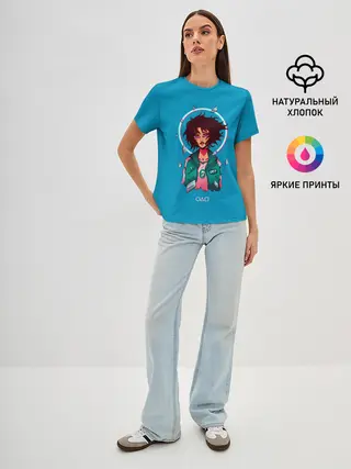 Женская базовая футболка / Плачущая 067