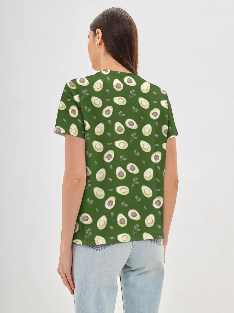 Женская базовая футболка / АВОКАДО