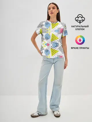 Женская базовая футболка / свежее дыхание