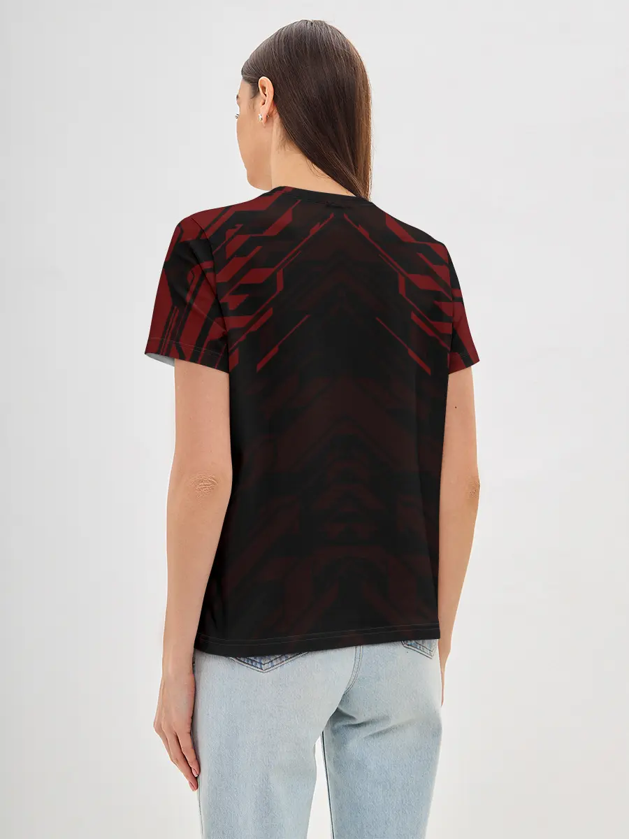 Женская базовая футболка / DEMON | CYBERPUNK 2077 | КИБЕРПАНК