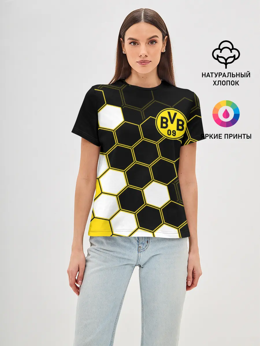 Женская базовая футболка / ФК БОРУССИЯ / FC BORUSSIA