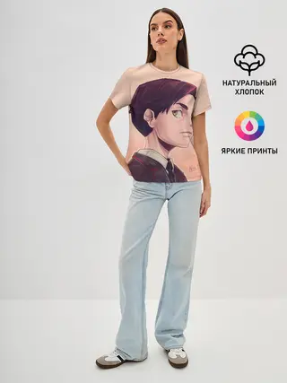 Женская базовая футболка / Академия Амбрелла номер пять