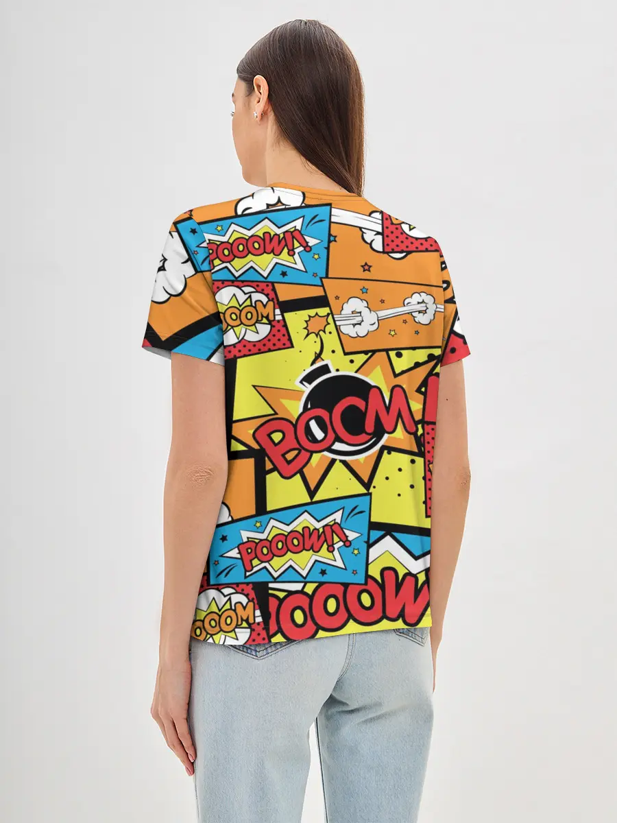 Женская базовая футболка / Boom Pop Art