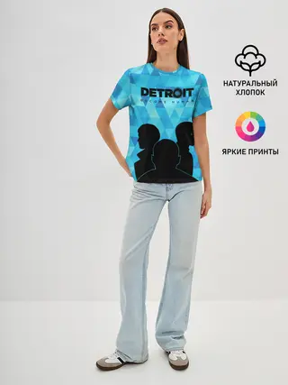 Женская базовая футболка / Detroit: Become Human.