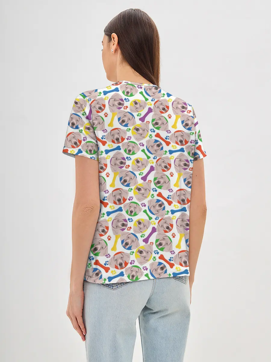 Женская базовая футболка / Веймаранер