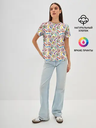 Женская базовая футболка / Веймаранер