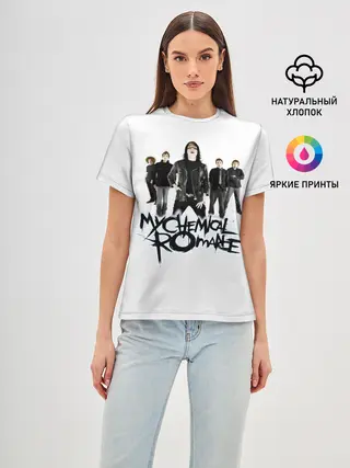 Женская базовая футболка / Участники группы My Chemical Romance