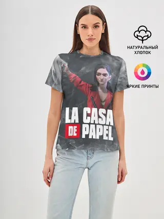 Женская базовая футболка / Бумажный дом | Найроби