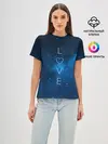 Женская базовая футболка / SPACE LOVE