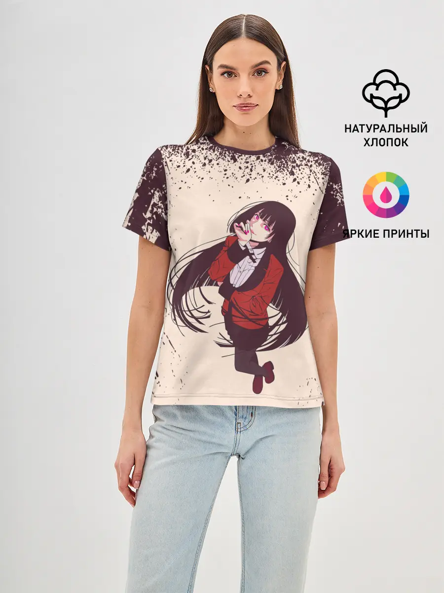 Женская базовая футболка / Kakegurui | Yumeko Jabami