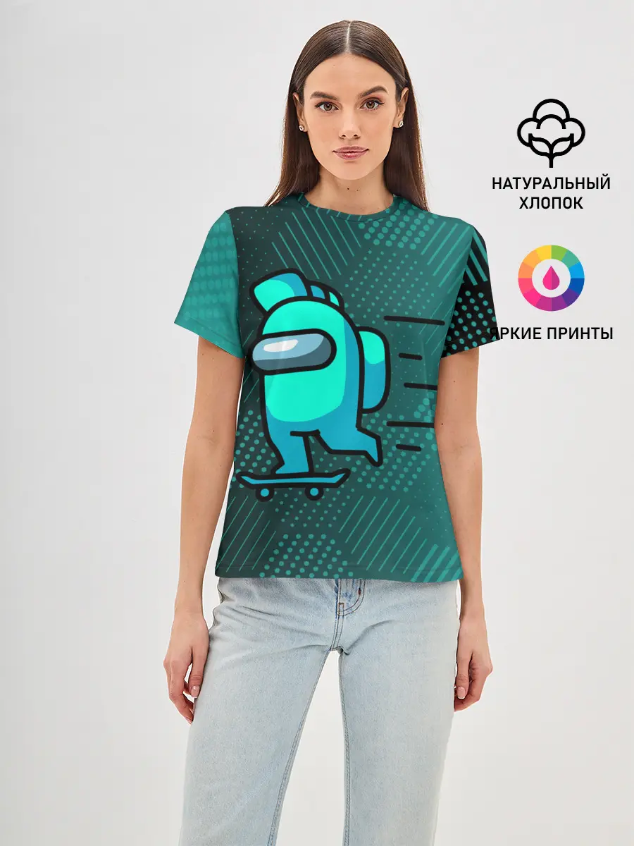 Женская базовая футболка / AMONG US.